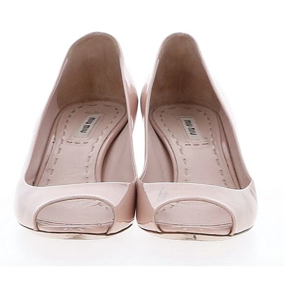 Miu Miu Patent Leather Crystal Embellishments Pumps - Picture 5 of 7